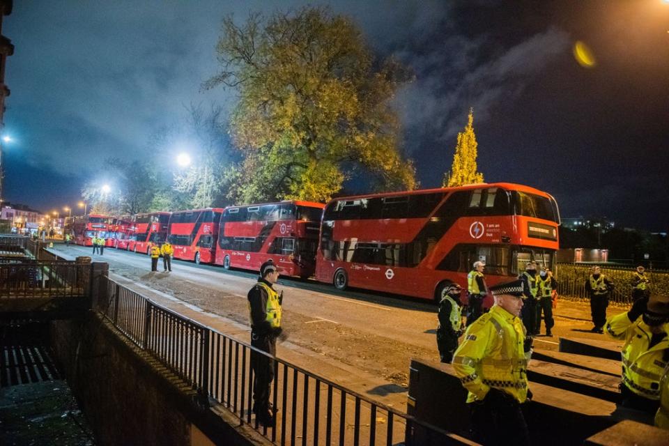 We are electric: London’s electric buses in use at COP26, prior to arriving in the capital (TfL)