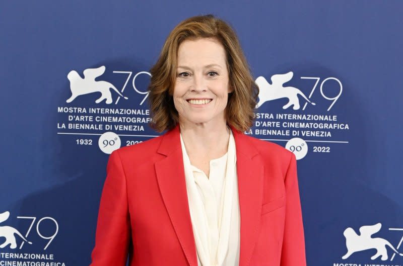 Sigourney Weaver attends a photo call for "Master Gardener" at the Venice Film Festival, Italy, in 2022. File Photo by Rune Hellestad/UPI