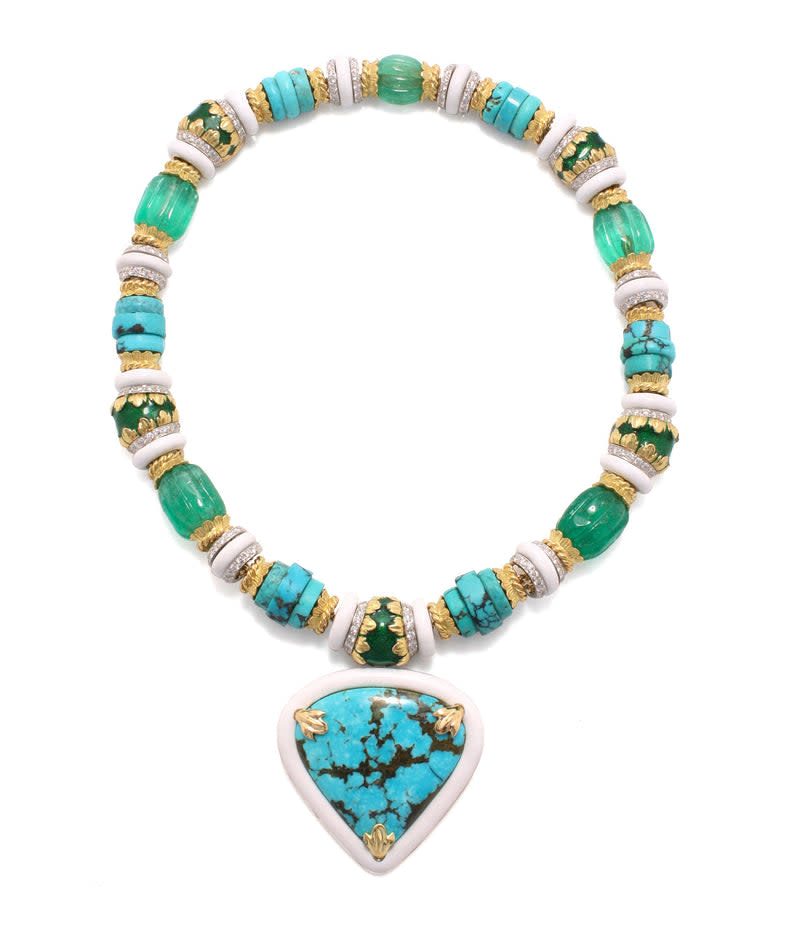 <p><a href="https://www.davidwebb.com/products/arrowhead-necklace?_pos=1&_sid=dcdfb760d&_ss=r" rel="nofollow noopener" target="_blank" data-ylk="slk:Shop Now;elm:context_link;itc:0;sec:content-canvas" class="link rapid-noclick-resp">Shop Now</a></p><p>Arrowhead Necklace</p><p>davidwebb.com</p><p>$172000.00</p>