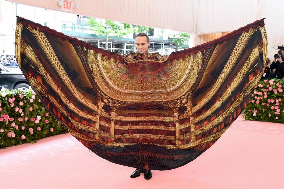 The Broadway mogul wears a design by Iris Van Herpen.