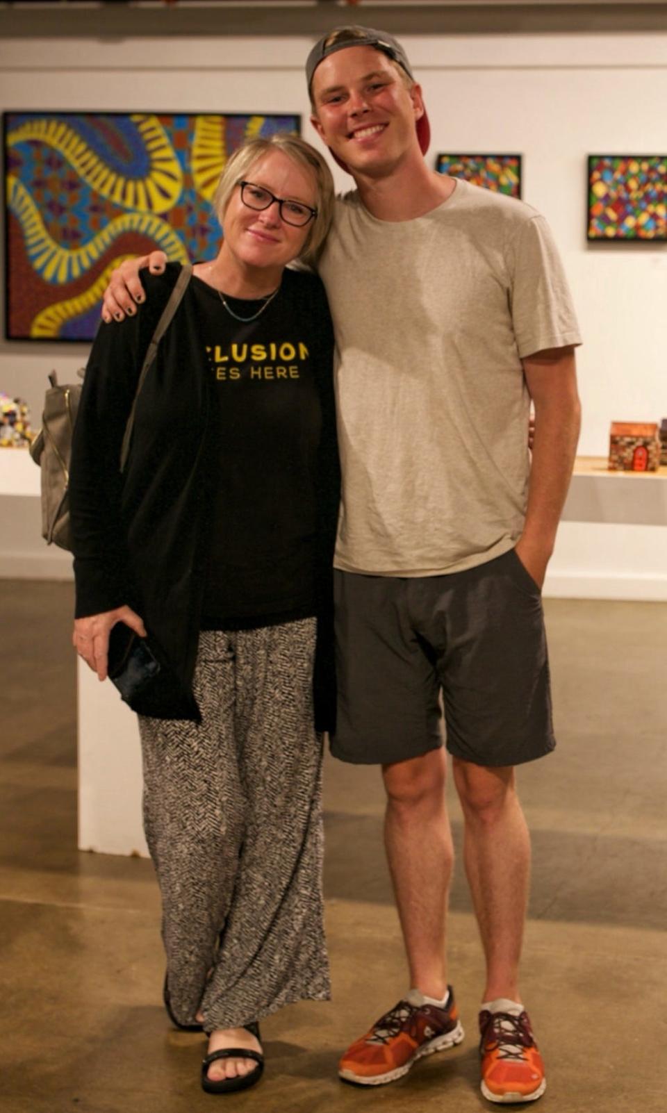 Kristin Schoonveld with her biological son Parker Erickson.
