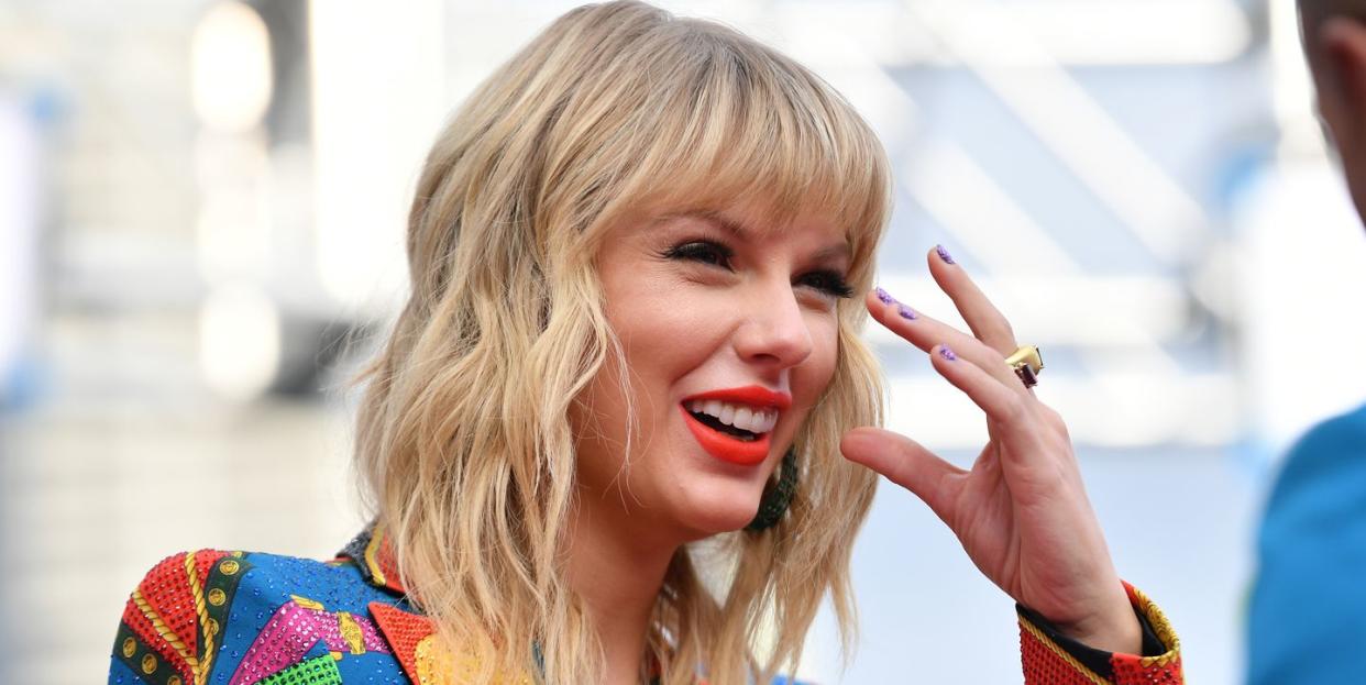 newark, new jersey august 26 taylor swift attends the 2019 mtv video music awards at prudential center on august 26, 2019 in newark, new jersey photo by dia dipasupilgetty images for mtv