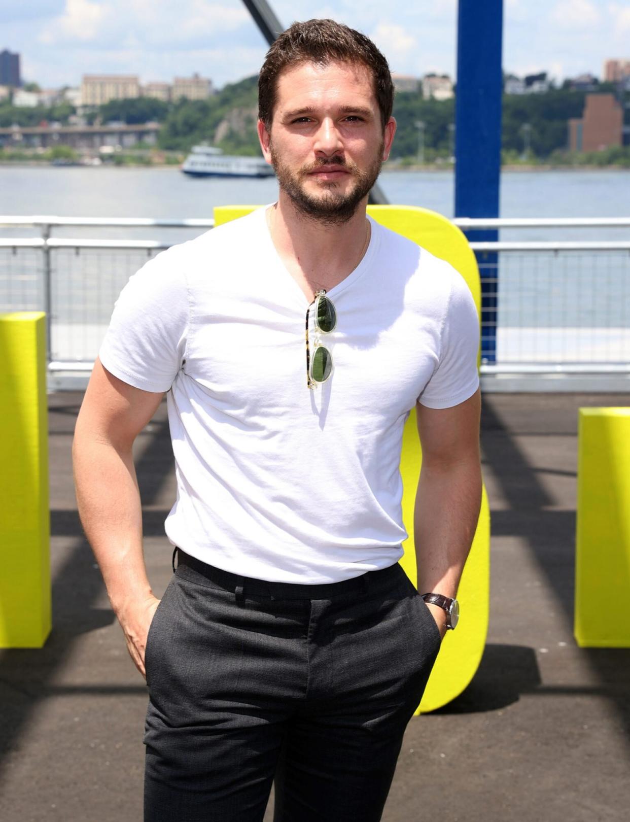 Kit Harington attends the Tribeca Festival Welcome Lunch during the 2021 Tribeca Festival at Pier 76 on June 09, 2021 in New York