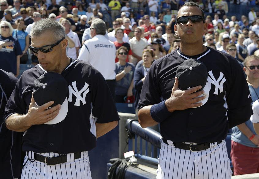 Could we see Joe Girardi (left) or Alex Rodriguez (right) in the booth for ESPN? (AP)