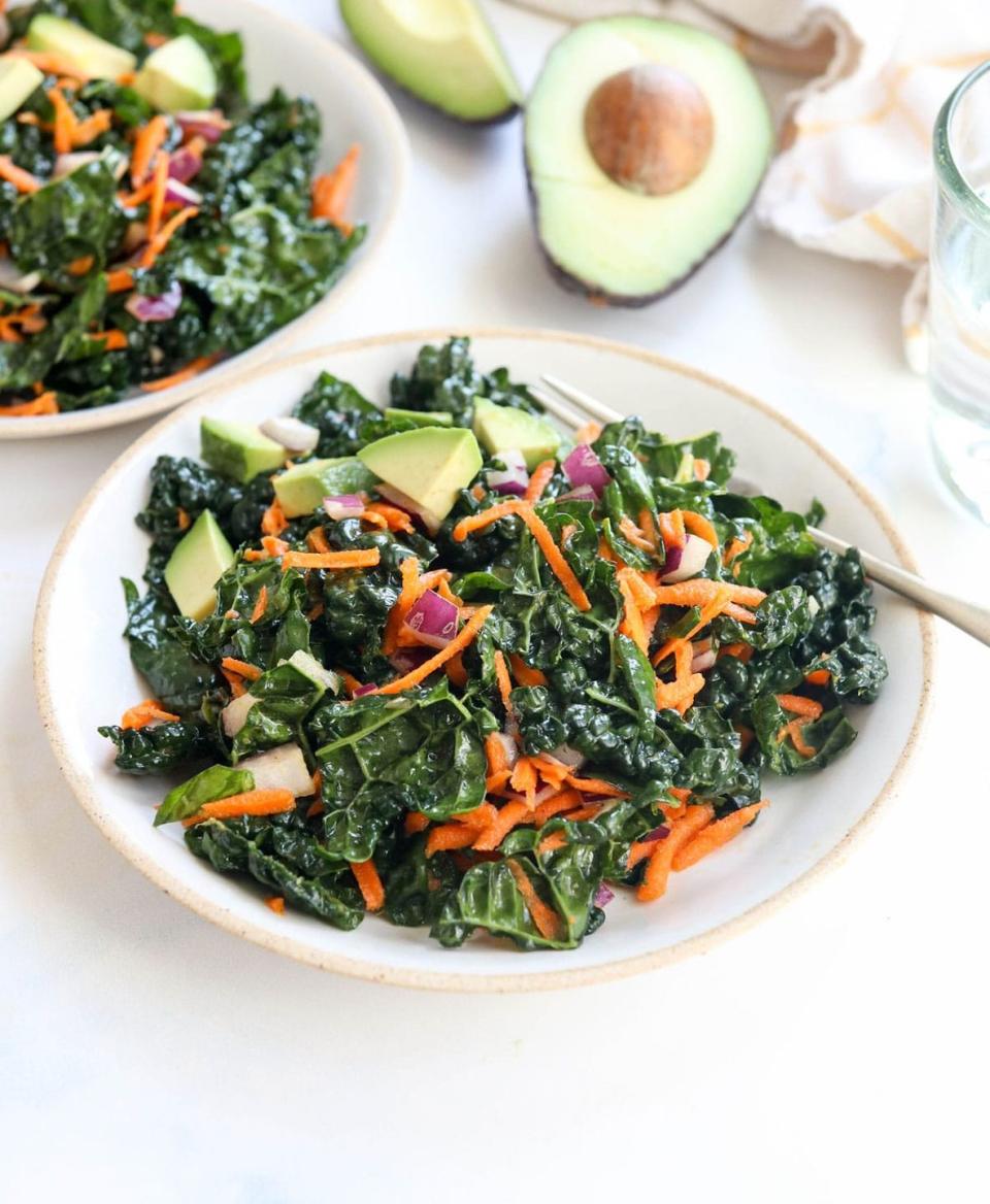 Kale Salad With Apple Cider Dressing