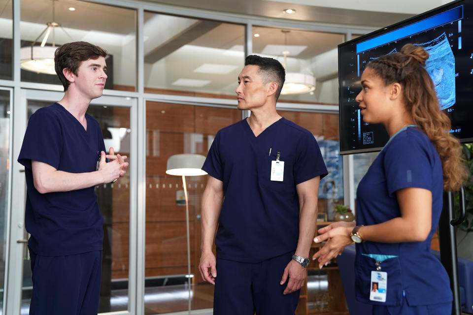 Freddie Highmore, Daniel Dae Kim, Antonia Thomas, "The Good Doctor"