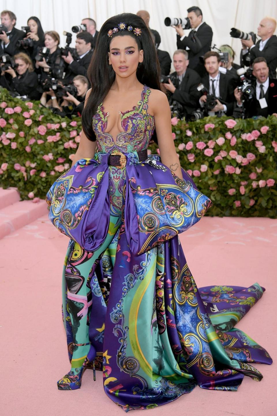 Dua Lipa at the Met Gala, 2019 (Getty Images)