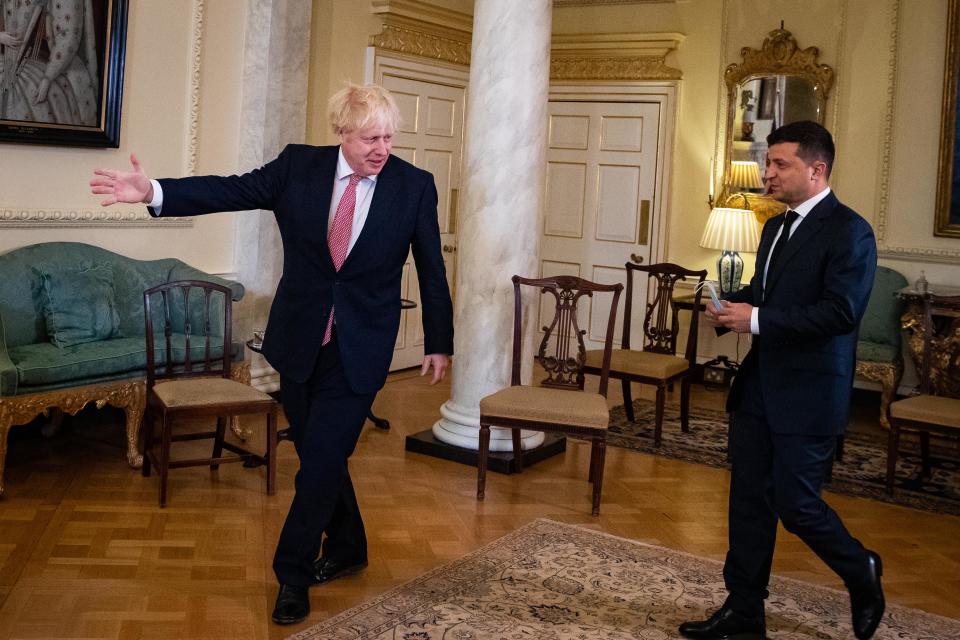 Boris Johnson Receives The President of Ukraine