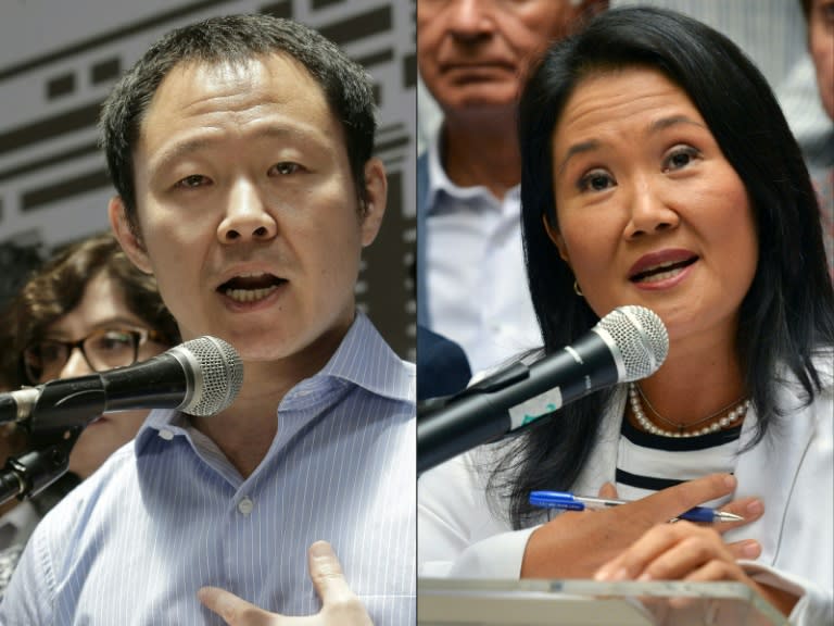 Some believe both Kenji Fujimori (L) and his sister Keiko are eyeing a run for Peru's presidency in 2021