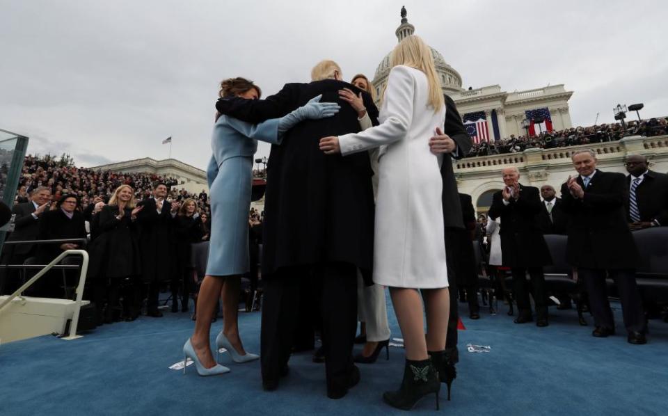 The Trump family after Donald Trump took his oath of office.