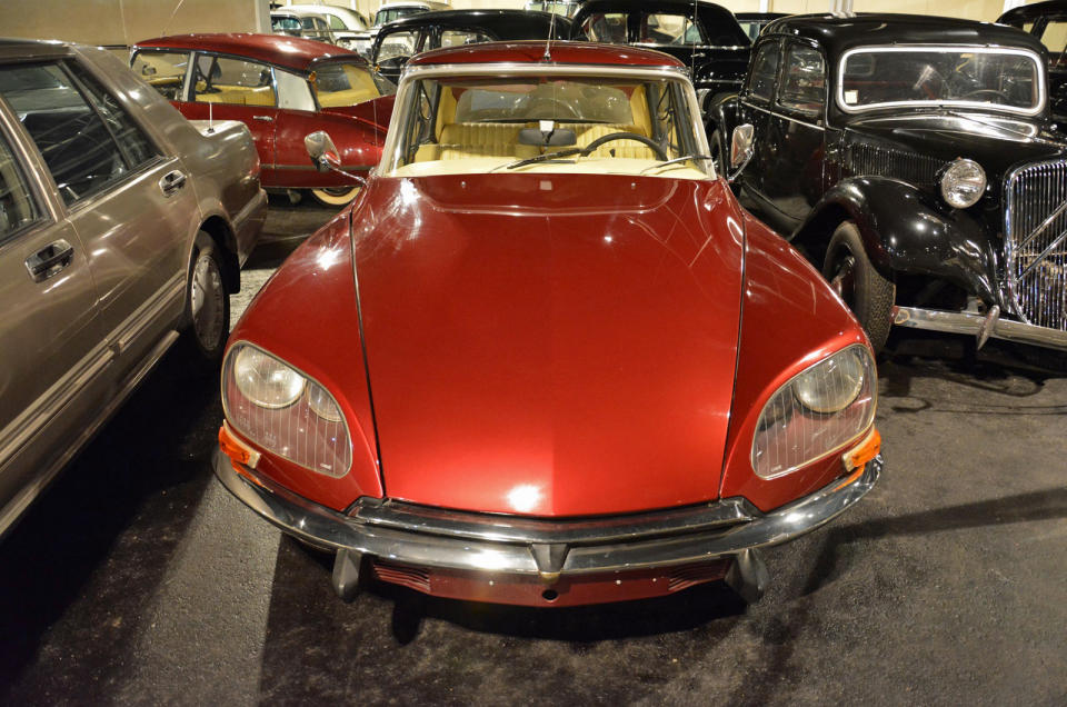 <p>The Citroën DS – a staple in just about every car museum around the world – stands out as one of the few French cars in the Rainbow Sheikh’s collection. He chose a later, fuel-injected model and parked it next to a Traction Avant, its predecessor.</p>