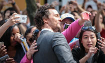 Matthew McConaughey on the red carpet before the 'Sing' Premiere at the Toronto International Film Festival (TIFF)