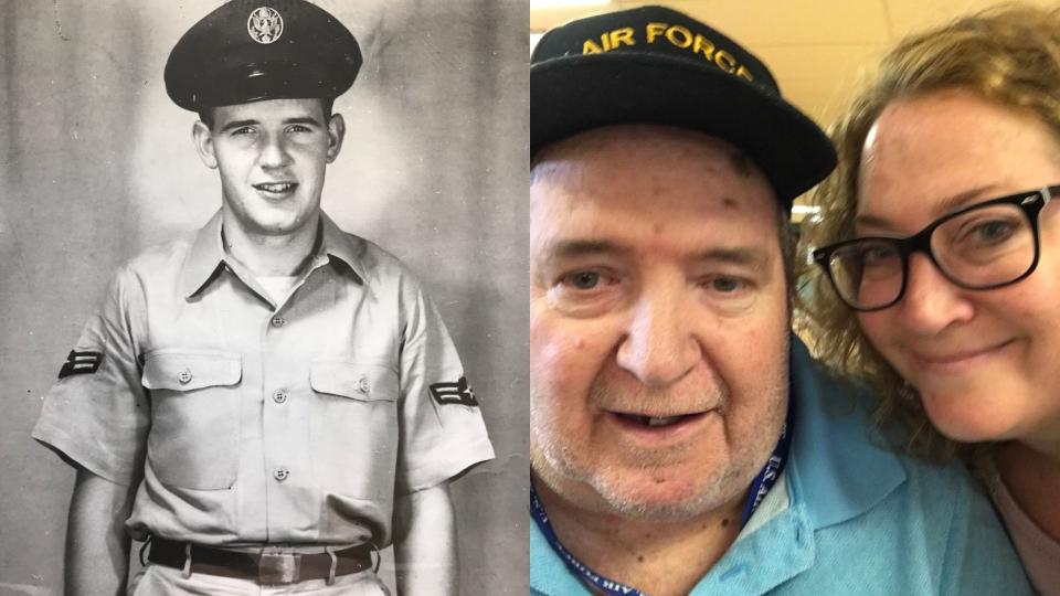 Susan Kennedy and her father, US Air Force veteran Charles Lowell