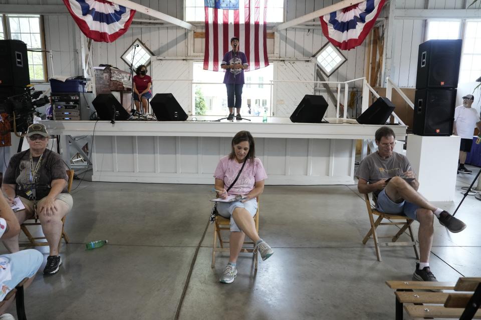 A TikTok of husband calling at the Iowa State Fair is going viral. Yes