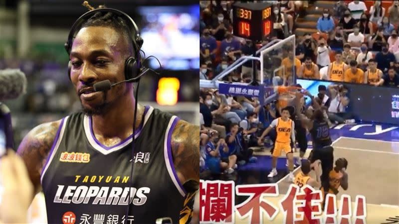 美國Yahoo Sports報導「如果魔獸繼續有這樣的表現，將有機會重返NBA退休！」（圖／記者劉彥池攝影／翻攝自T1 LEAGUE直播）