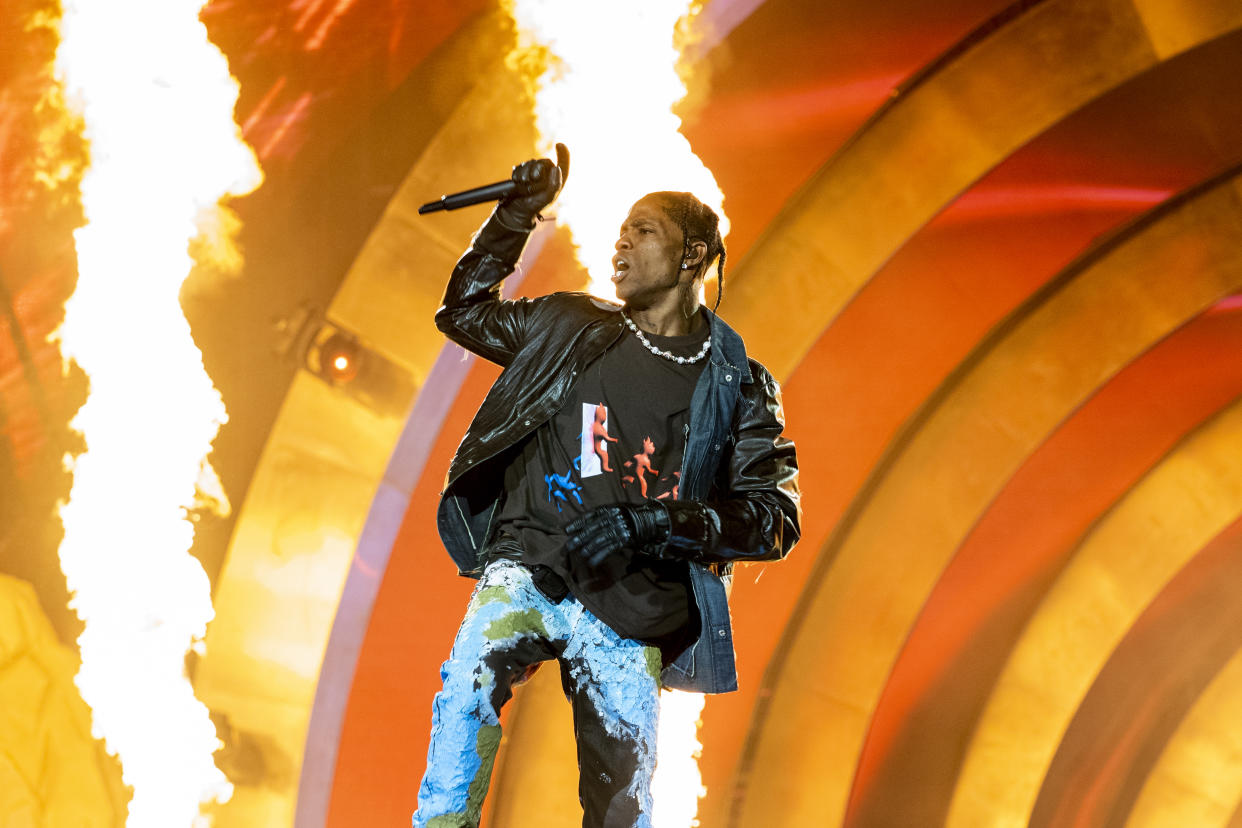 The father of Ezra Blount, a 9-year-old who was critically injured at the Astroworld Festival, says the scene of the crowd surge was 'like a horrifying movie.' (Photo: Erika Goldring/WireImage)