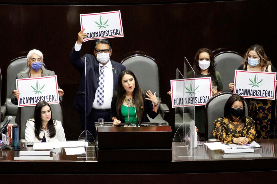 Mexico Chamber of Deputies lawmakers marijuana