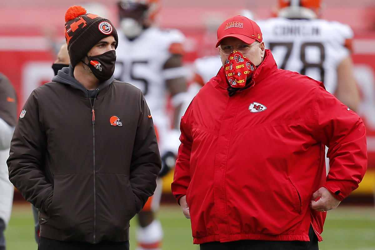 Kansas City Chiefs coach Andy Reid on field during game vs Buffalo News  Photo - Getty Images