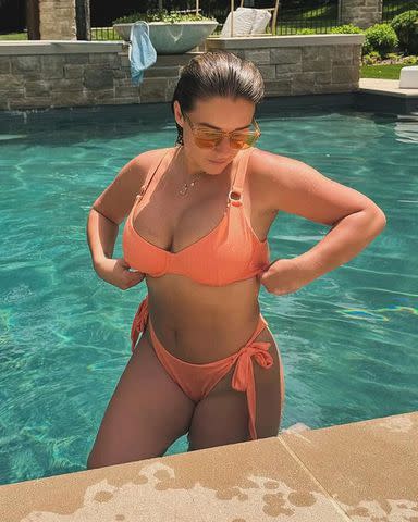 <p>Jessie James Decker/Instagram</p> Jessie James Decker poses in Kittenish bikini following birth of her fourth child in February