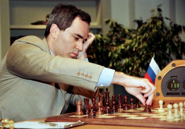 Deep Blue versus Garry Kasparov, game 2 in 1997 . At this position Deep