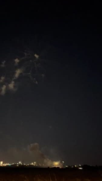 Screenshots of a video sent by a viewer show a fireworks “mishap” at a Fourth of July celebration in Pflugerville. A city spokesperson said no injuries were reported due to the incident. (Viewer-submitted photo)