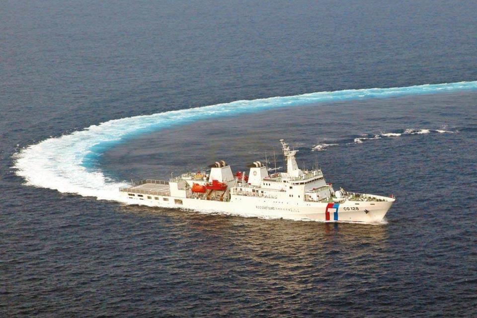 台灣海巡艦艇演習畫面。（圖／海巡署）
