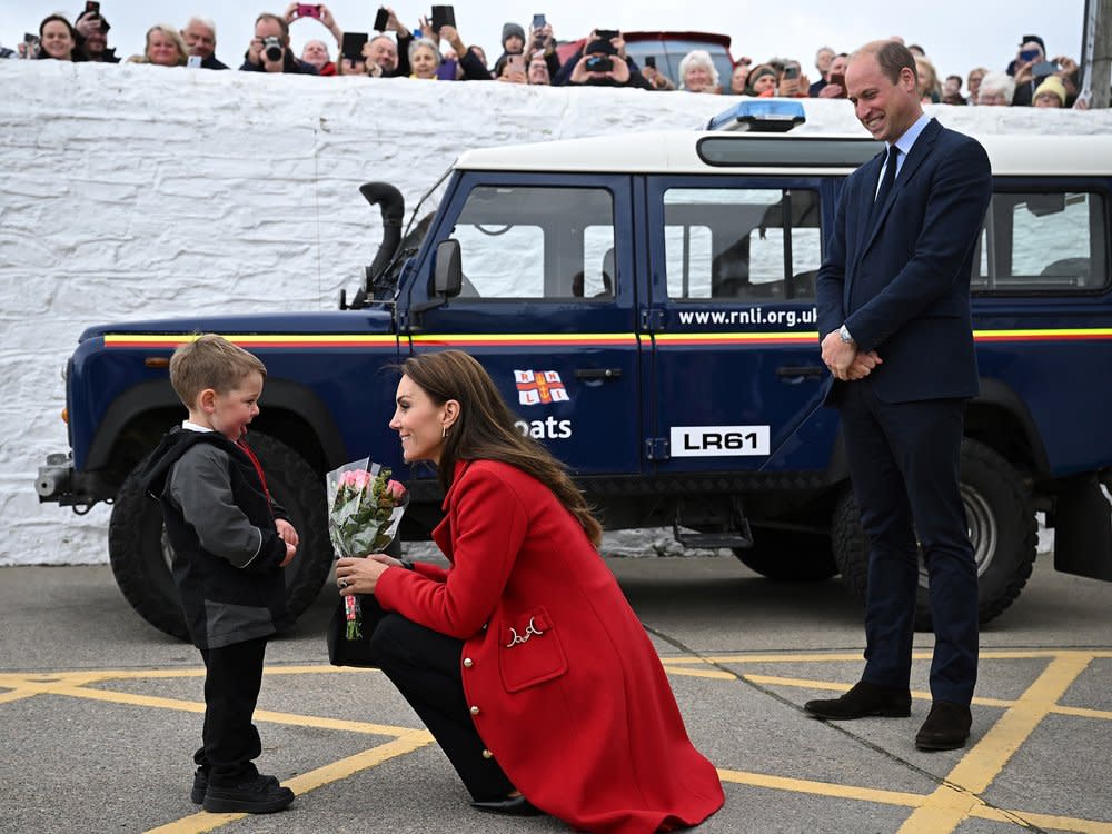 Der vierjährige Theo begeisterte Prinzessin Kate und Prinz William in Wales. (Bild: Paul Ellis - WPA Pool / Getty Images)