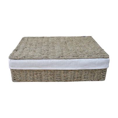 Seagrass or wicker baskets are great if you’re on the hunt for more breathable storage, and are eye catching too