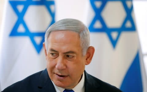 Mr Netanyahu approved the strike in Gaza - Credit: REUTERS/Amir Cohen