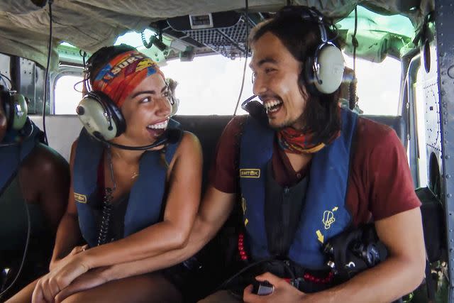 <p>CBS</p> Dee Valladares and Austin Li Coon on 'Survivor 45'