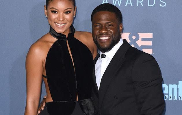 Kevin's partner, Eniko, is yet to respond to the scandal. Source: Getty