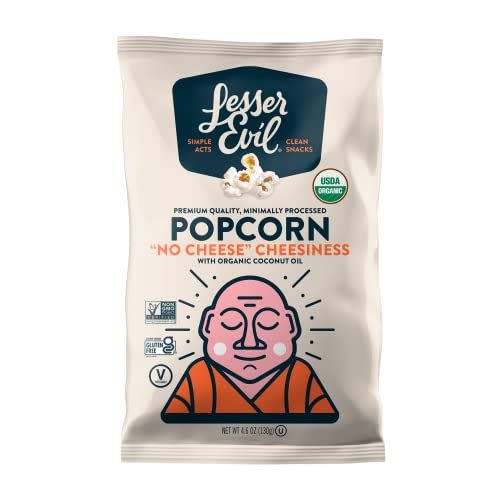 5) No Cheese Cheesiness Organic Popcorn