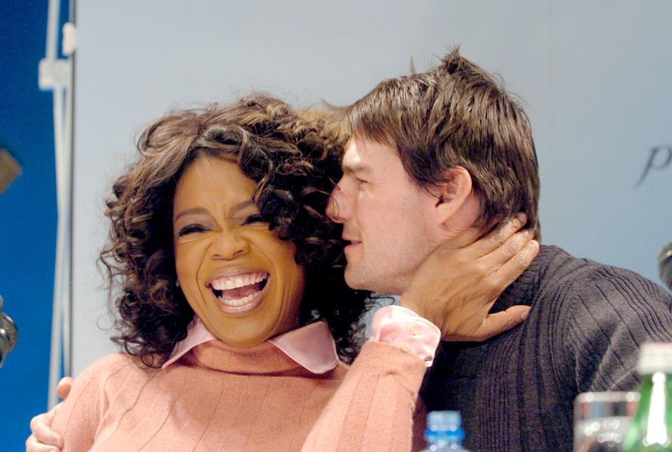 <p>The first rule of celebrity: do not disrespect Oprah—or her furniture. Tom Cruise learned that the hard way when he jumped on Ms. Winfrey’s talk show couch to display his love of then-girlfriend Katie Holmes. Oprah <a href="http://www.usmagazine.com/celebrity-news/news/tom-cruise-jumped-on-oprahs-couch-10-years-ago-relive-the-moment-2015225" rel="nofollow noopener" target="_blank" data-ylk="slk:didn’t actually care;elm:context_link;itc:0;sec:content-canvas" class="link ">didn’t actually care</a>, but the public found the expression bizarre and off-putting, and it began a shift in Cruise’s image from swoon-worthy heartthrob to… something else.</p>