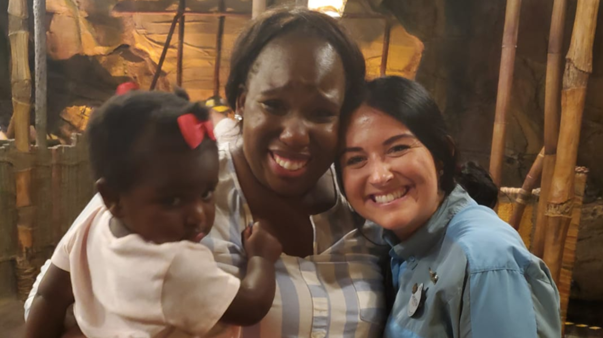 A claustrophobic mother took to Facebook to thank a worker at Disney's Animal Kingdom who helped keep her calm so she could enjoy a ride with her children. (Photo: Facebook)