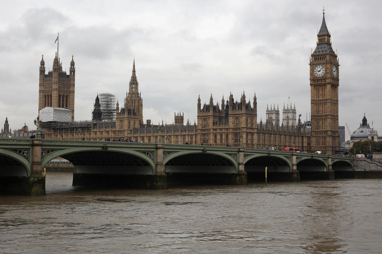 LONDON, ENGLAND - OCTOBER 19:  A general view of The Houses of Parliament and Elizabeth Tower on October 19, 2015 in London, England. A Report for the Commons Finance Committee has recommended a £29.2M GBP package to refurbish Big Ben's clock, stating that the cost could rise to £40M GBP. The bill which would have to be paid by the taxpayer, would include work on "severe metal erosion, cracks in the roof and other structural defects" in the Elizabeth Tower.  (Photo by Dan Kitwood/Getty Images)