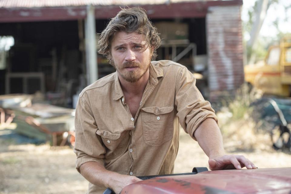 This image released by Samuel Goldwyn Films shows Garrett Hedlund in a scene from "Dirt Music." (Samuel Goldwyn Films via AP)