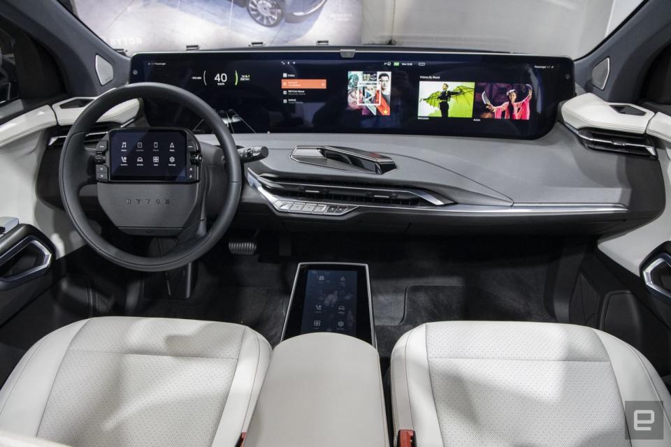 Byton M-Byte EV SUV 48-inch curved display