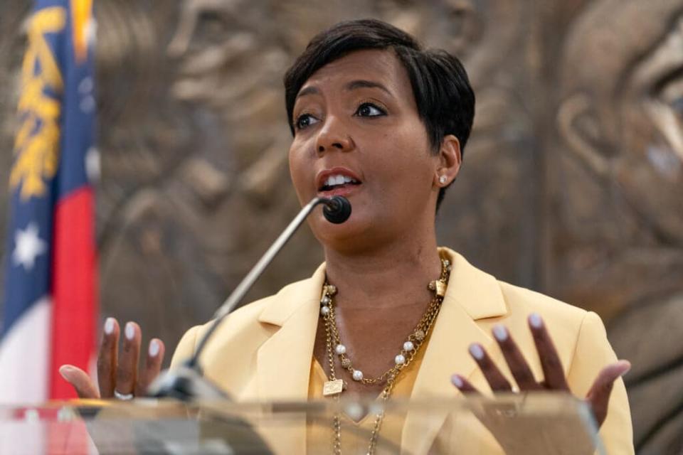 “We know that this is going to be a game changer,” Keisha Lance Bottoms said of the student loan forgiveness plan. The former Atlanta mayor, who was a Pell Grant recipient, is a senior adviser to President Biden. (Photo by Elijah Nouvelage/Getty Images)