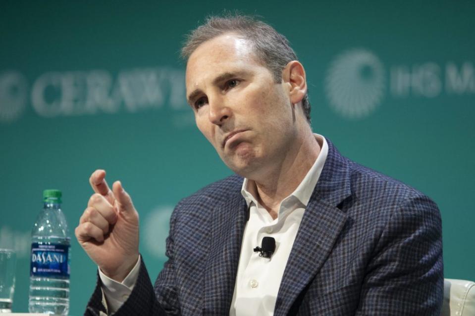 Andrew Jassy, chief executive officer of web services for Amazon.com Inc., speaks during the 2019 CERAWeek by IHS Markit conference in Houston, Texas, U.S., on Monday, March 11, 2019. The program provides comprehensive insight into the global and regional energy future by addressing key issues from markets and geopolitics to technology, project costs, energy and the environment, finance, operational excellence and cyber risks. Photographer: F. Carter Smith/Bloomberg via Getty Images