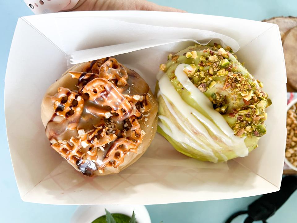 The Doughnut Station in south Fort Myers offers more than 20 specialty flavors each week, ranging from Boston creams to peach-bourbon fritters.