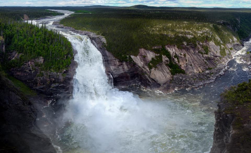 Newfoundland and Labrador Hydro began releasing water from the upper Churchill reservoir at the Jacopie Spillway on Monday. This image was taken in 2021, when water was released.