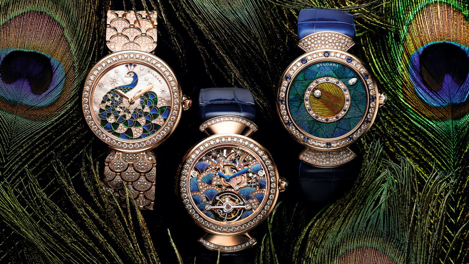 Divas' Dream Peacock Collection｜（左起）建議售價：約NT$ 2,929,000、約NT$ 4,680,000（限量10只）、約NT$ 1,998,000（限量50只）