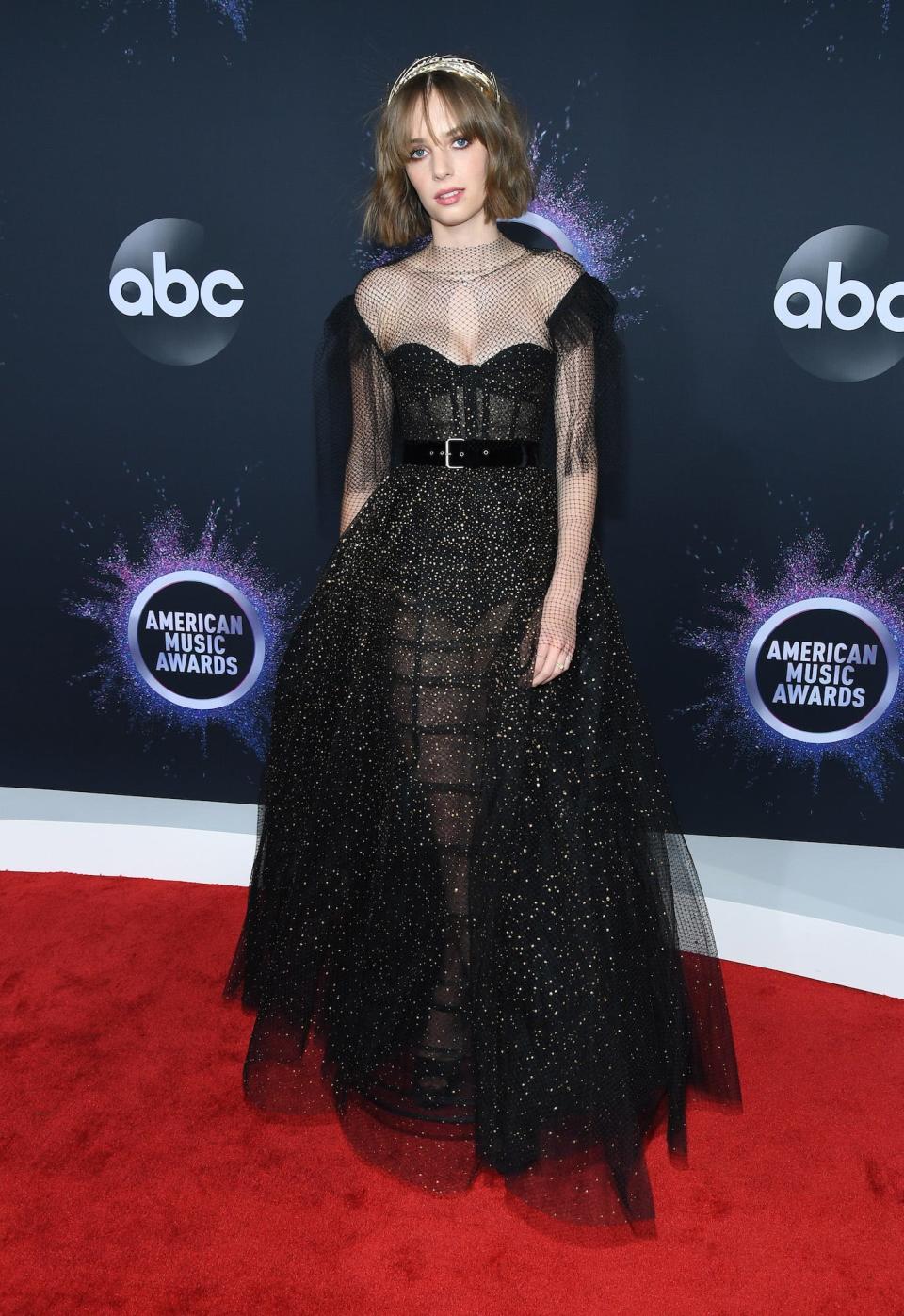 Maya Hawke at the American Music Awards on November 24, 2019.