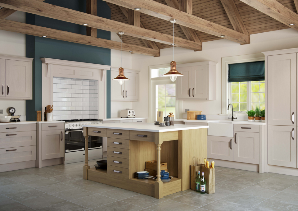 Country kitchens ideas: Striking wooden features