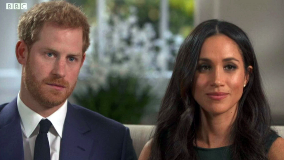 <em>Harry said the dogs didn’t bark once when they met Meghan (PA)</em>