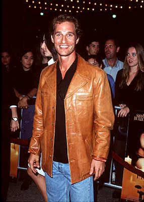 Matthew McConaughey at the Century City premiere of Warner Brothers' Practical Magic