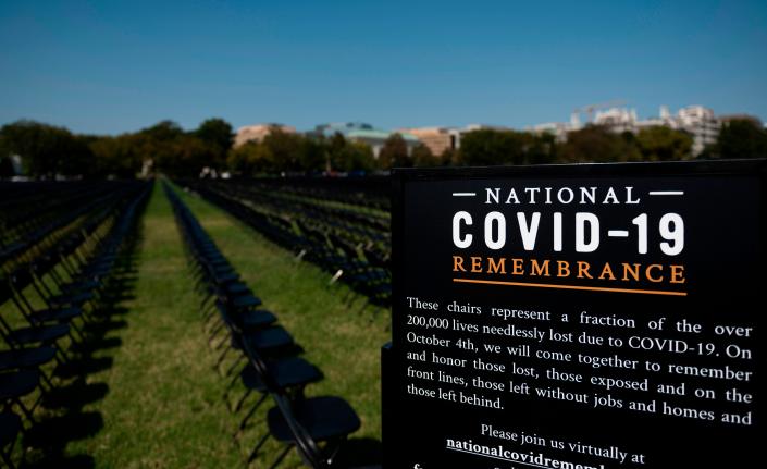 National COVID-19 Remembrance on Oct. 4, 2020, in Washington, D.C.