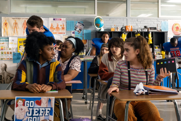 Josie and P.J., in 'Ferris Bueller' mode, suffer through the first day of school.<p>Photo: Courtesy of Orion Pictures Inc.</p>