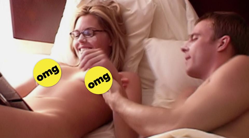 Daniel and a naked Susan in bed together