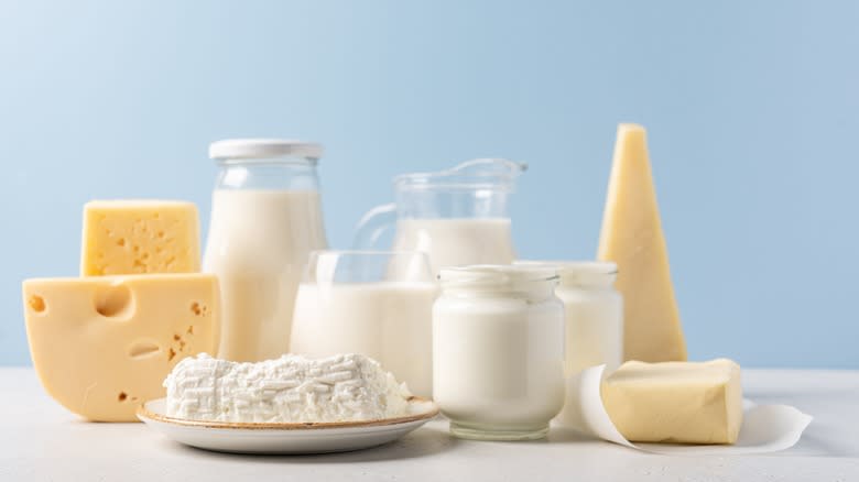 milk, butter, cheese, dairy products